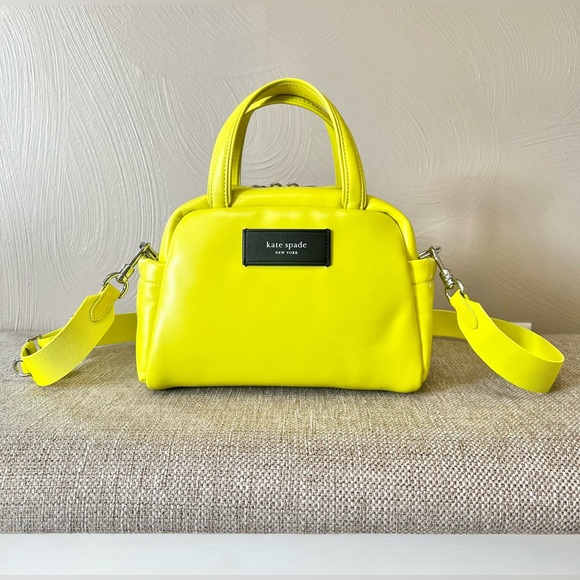 Kate Spade Puffed Leather Satchel/Crossbody - Picture 2 of 11